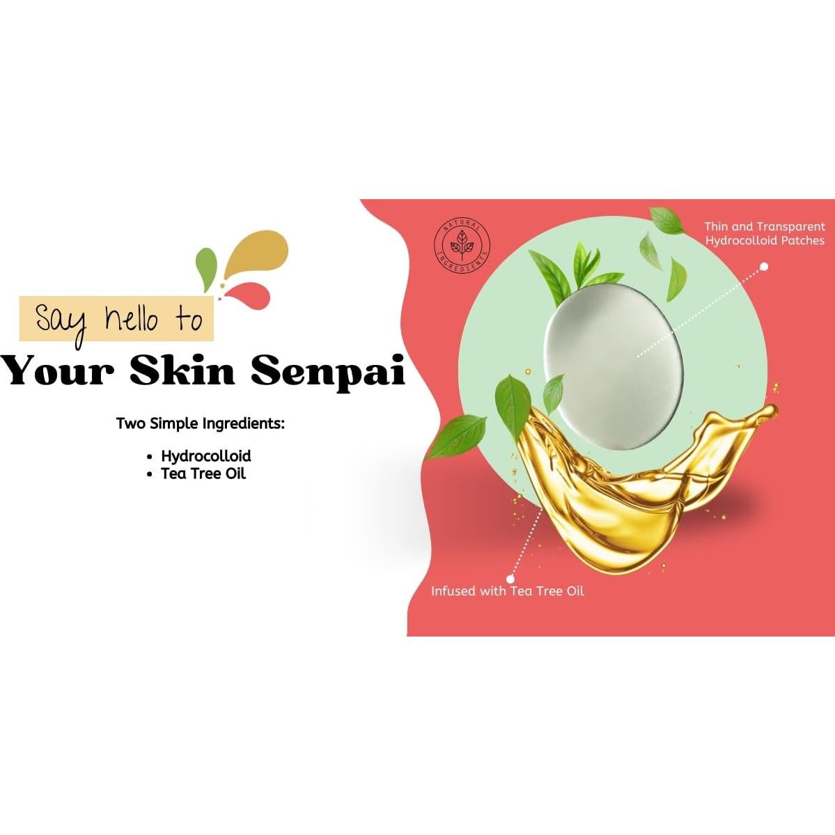 Parches para Granitos SKINSENPAI - 120 Unidades Hidrocoloide