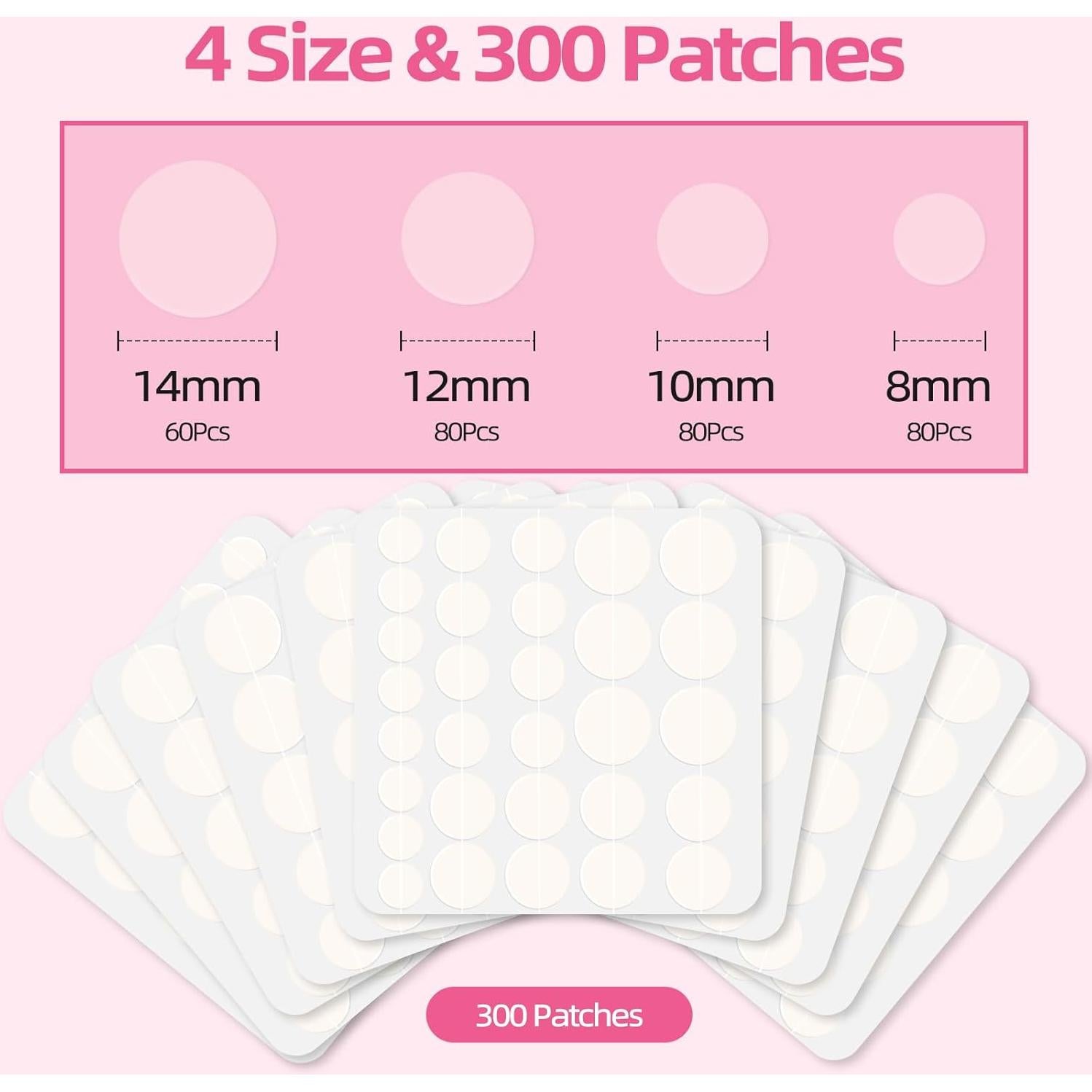 Parches para Granos Aufisi - 300 Piezas Hidrocoloides