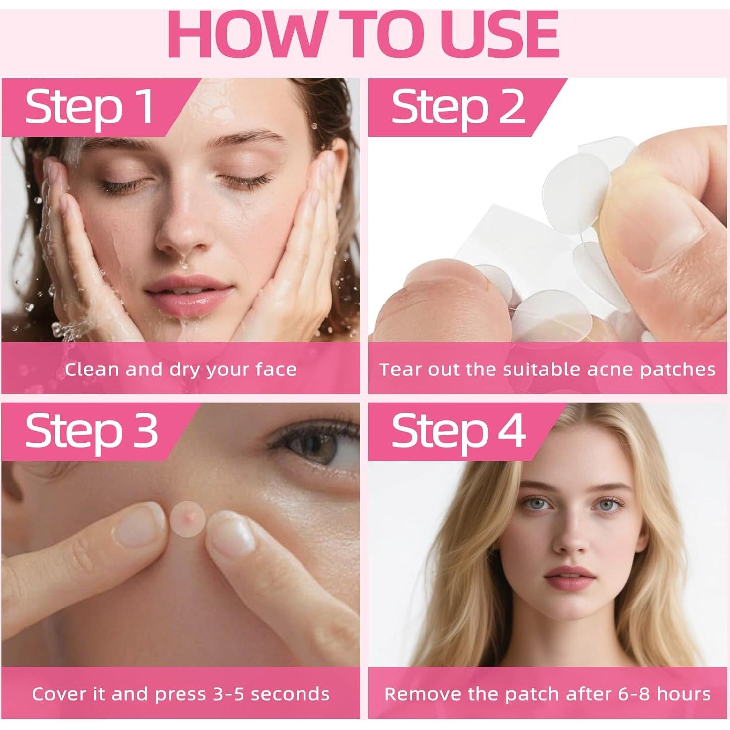 Parches para Granos Aufisi - 300 Piezas Hidrocoloides