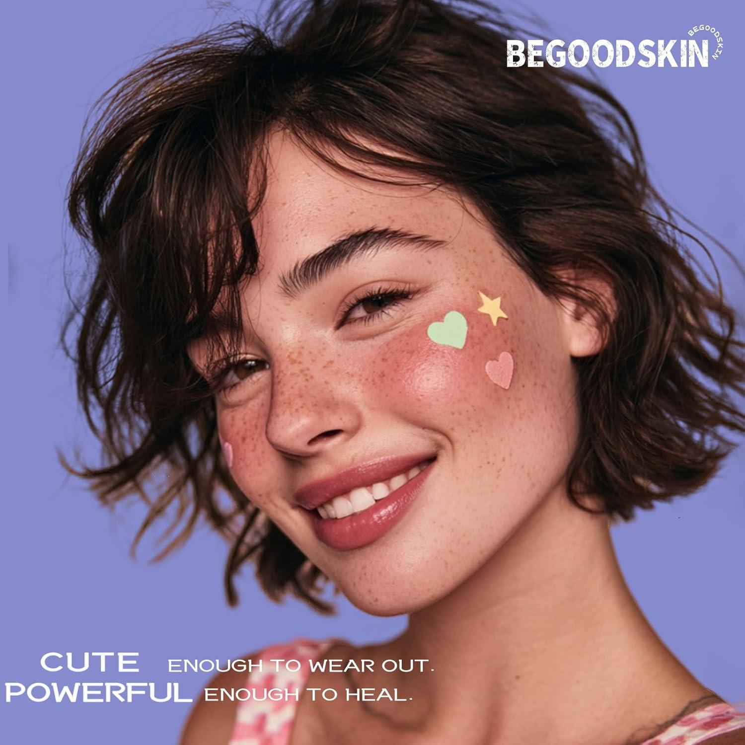 Parche Hidrocoloide para Acné BEGOODSKIN - 180 Unidades, Formas Divertidas