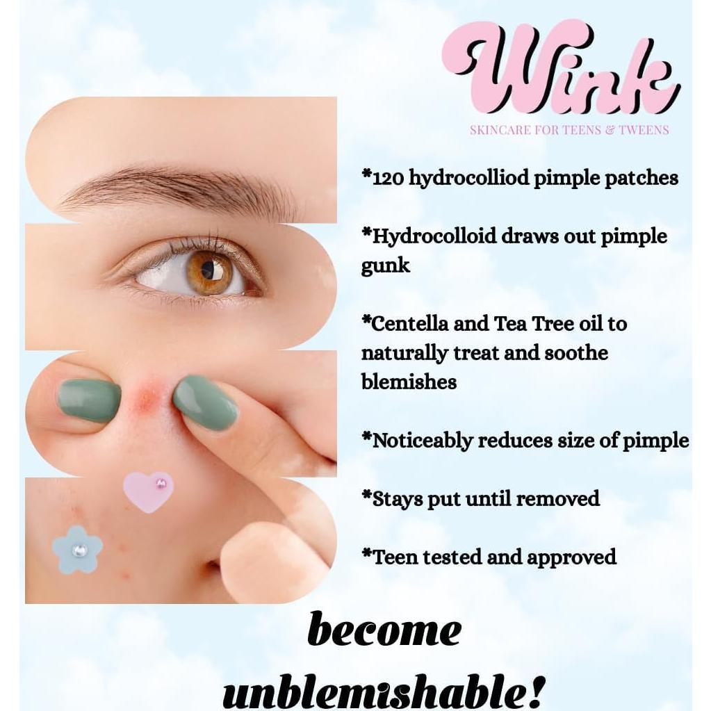 Parche Hidrocoloide para Espinillas Wink Skincare - 120 Unidades