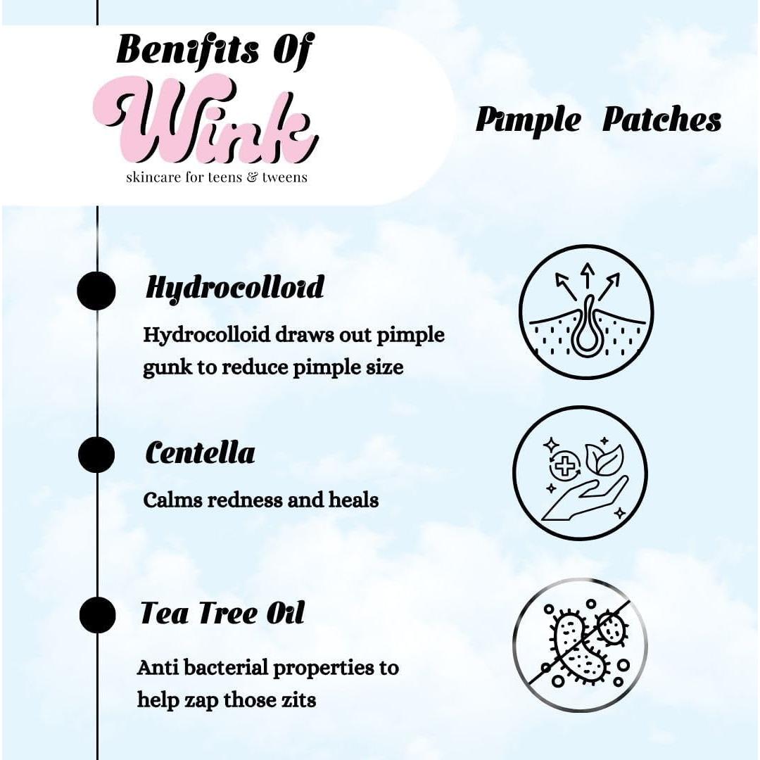 Parche Hidrocoloide para Espinillas Wink Skincare - 120 Unidades