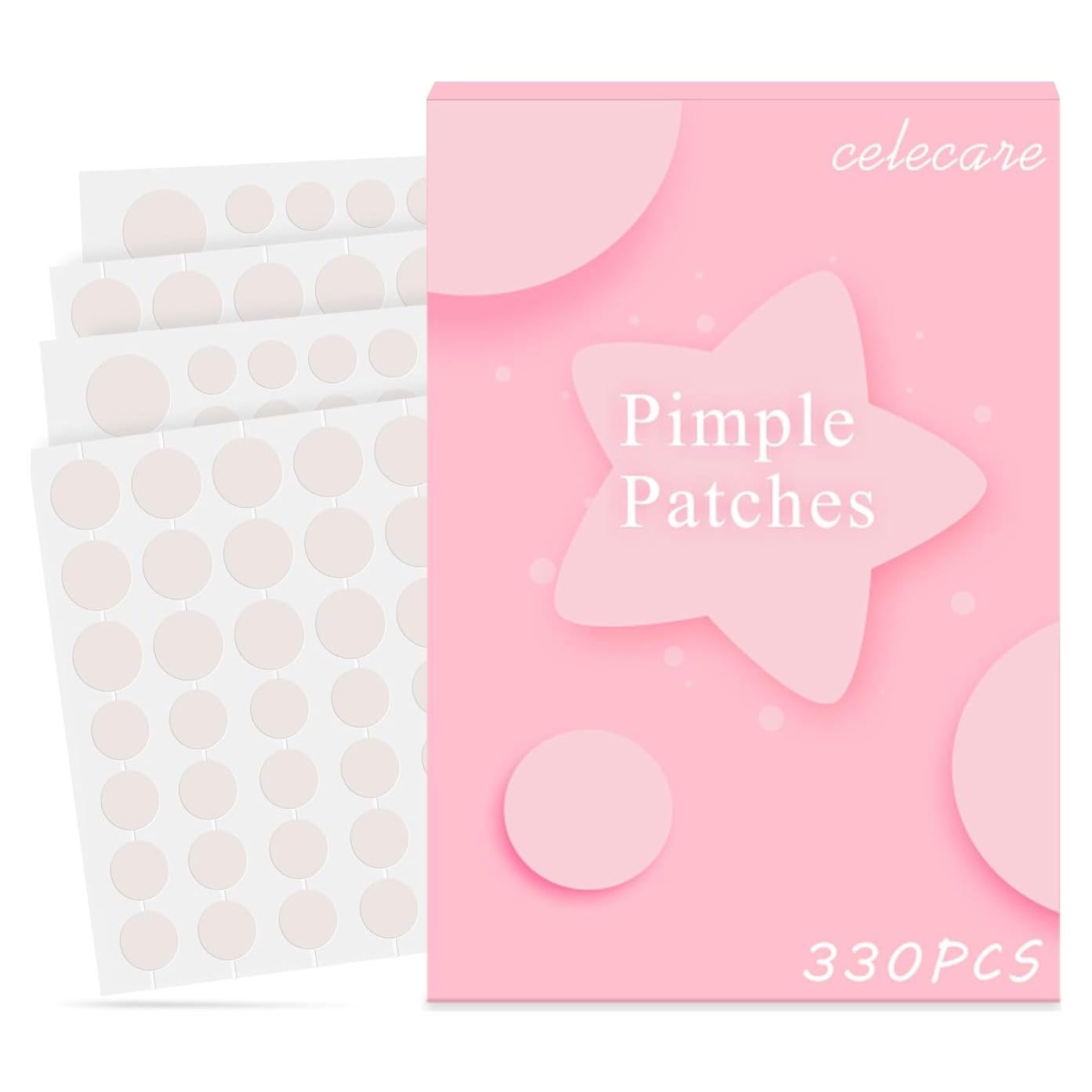 Parche para Granos CELECARE - 330 Piezas, 4 Tamaños, Hidrocoloide