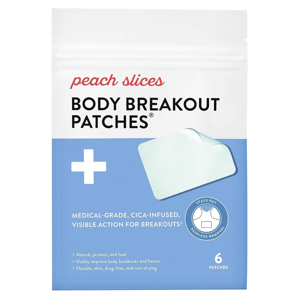 Parche Hidrocoloide para Brotes Corporales Peach Slices - 6 Unidades