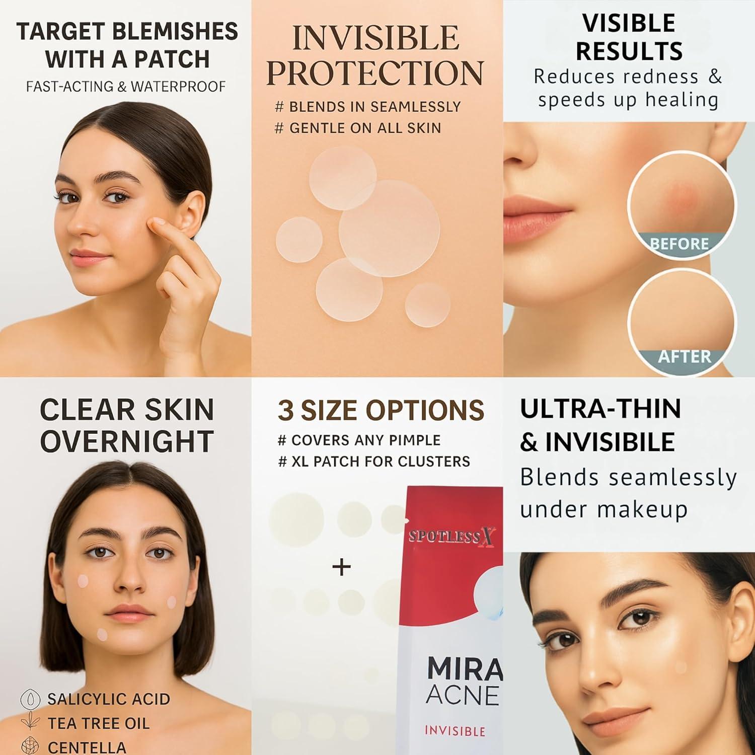 Parche Milagroso Hidrocoloide para Granitos - 96 Unidades