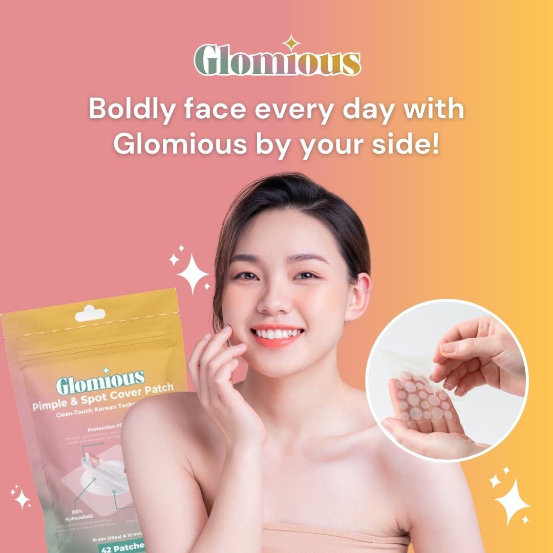 Parche Hidrocoloide Invisible Glomious para Acné - 42 Unidades