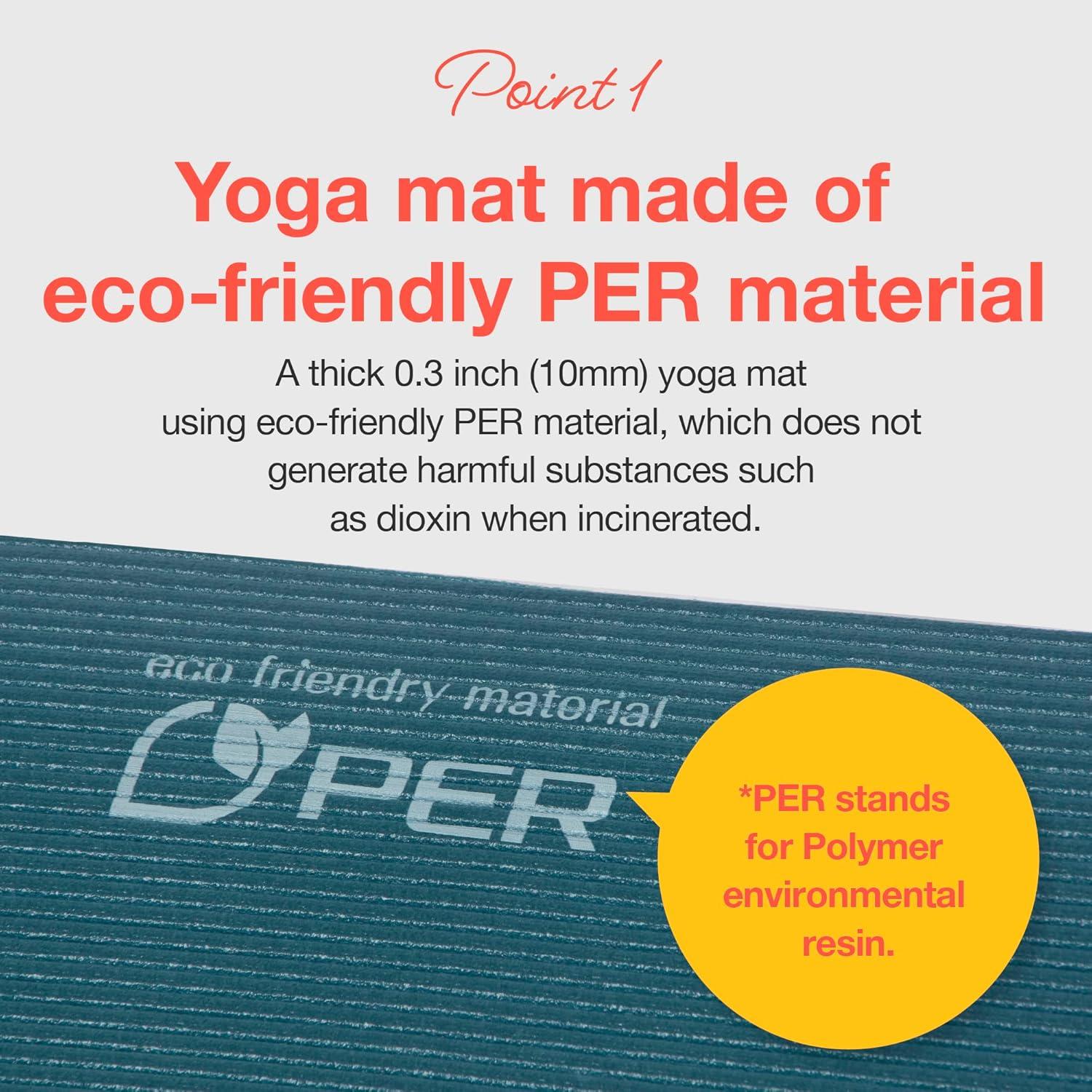 Esterilla de Yoga Primasole 10 mm Antideslizante Verde y Negro