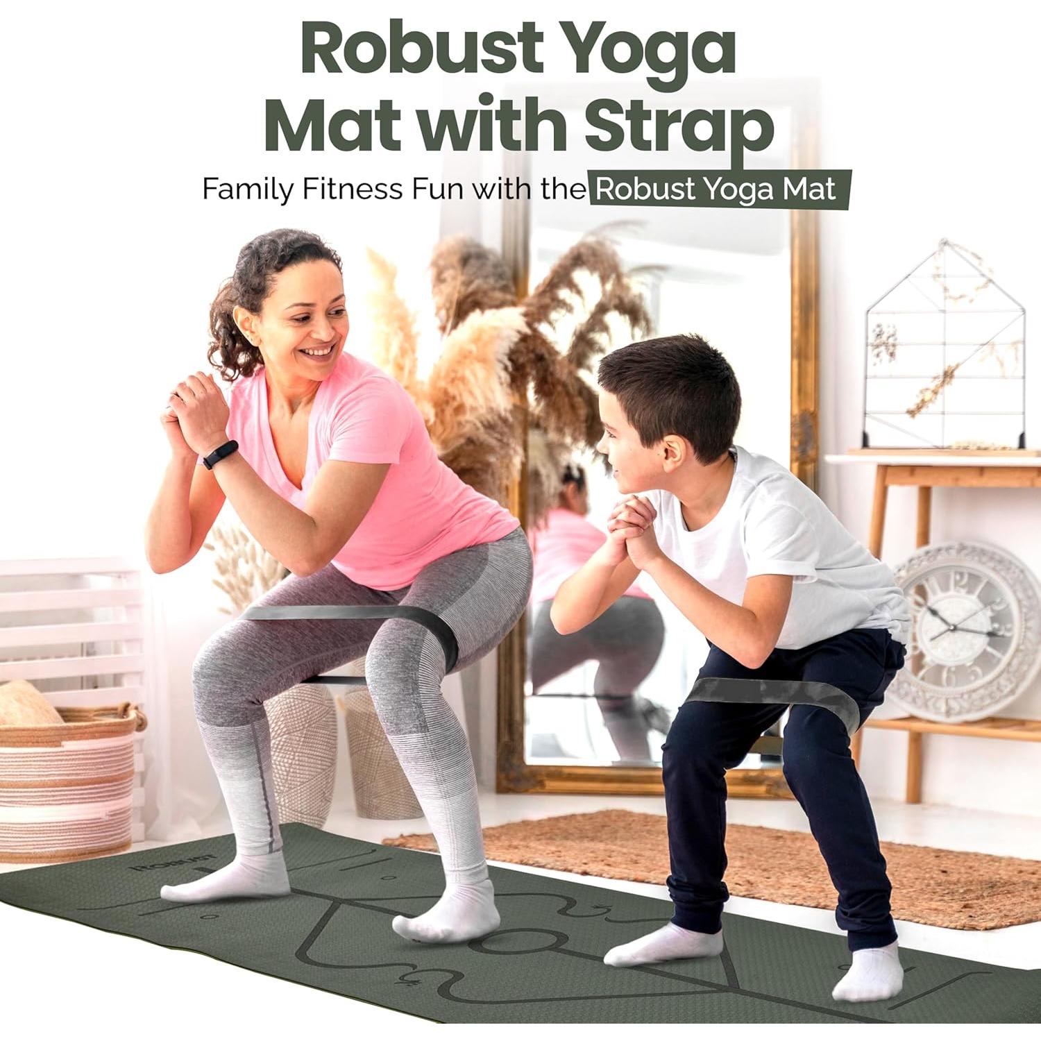 Alfombrilla de Yoga Antideslizante Robust 182.88x60.96cm Verde