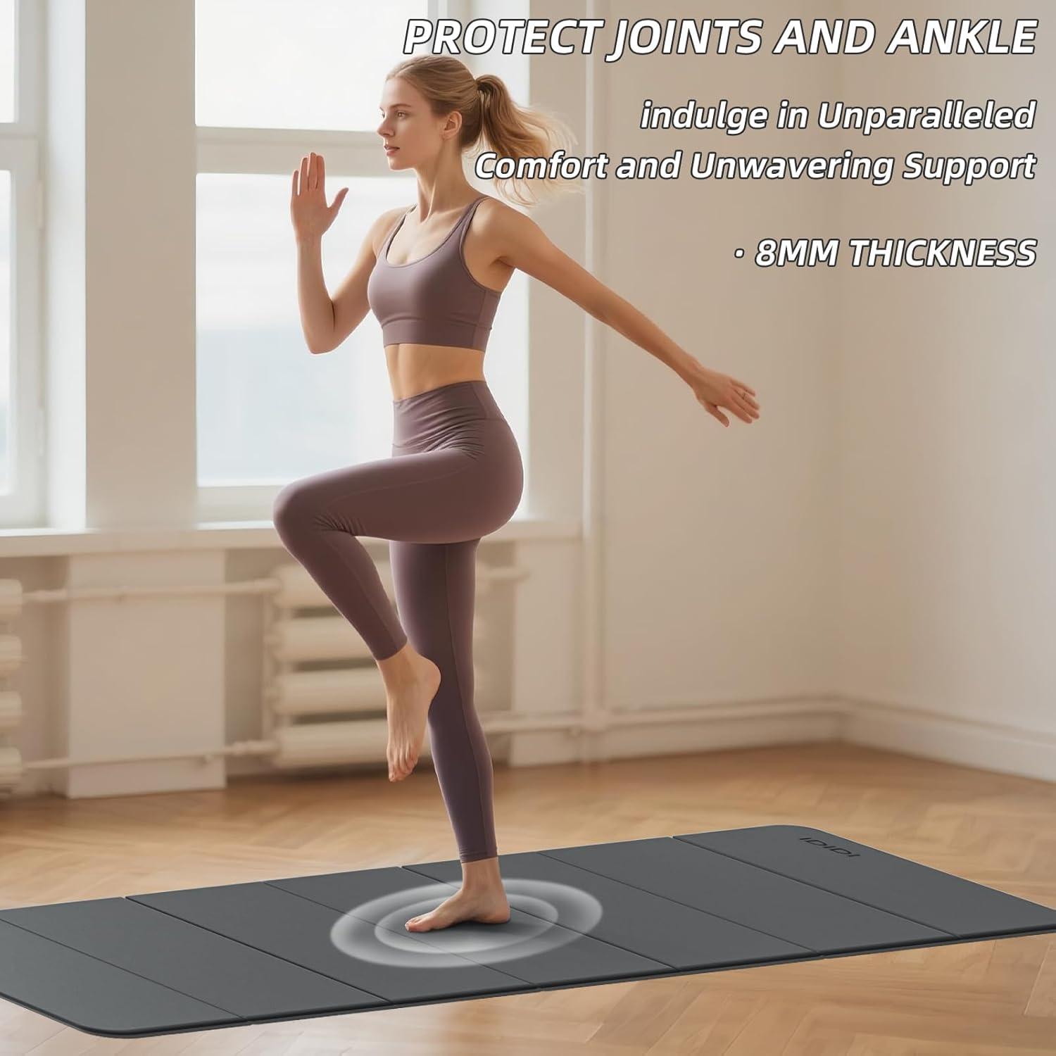 Tapete de Yoga Plegable IDIDI 177.8x61cm Ecológico Antideslizante