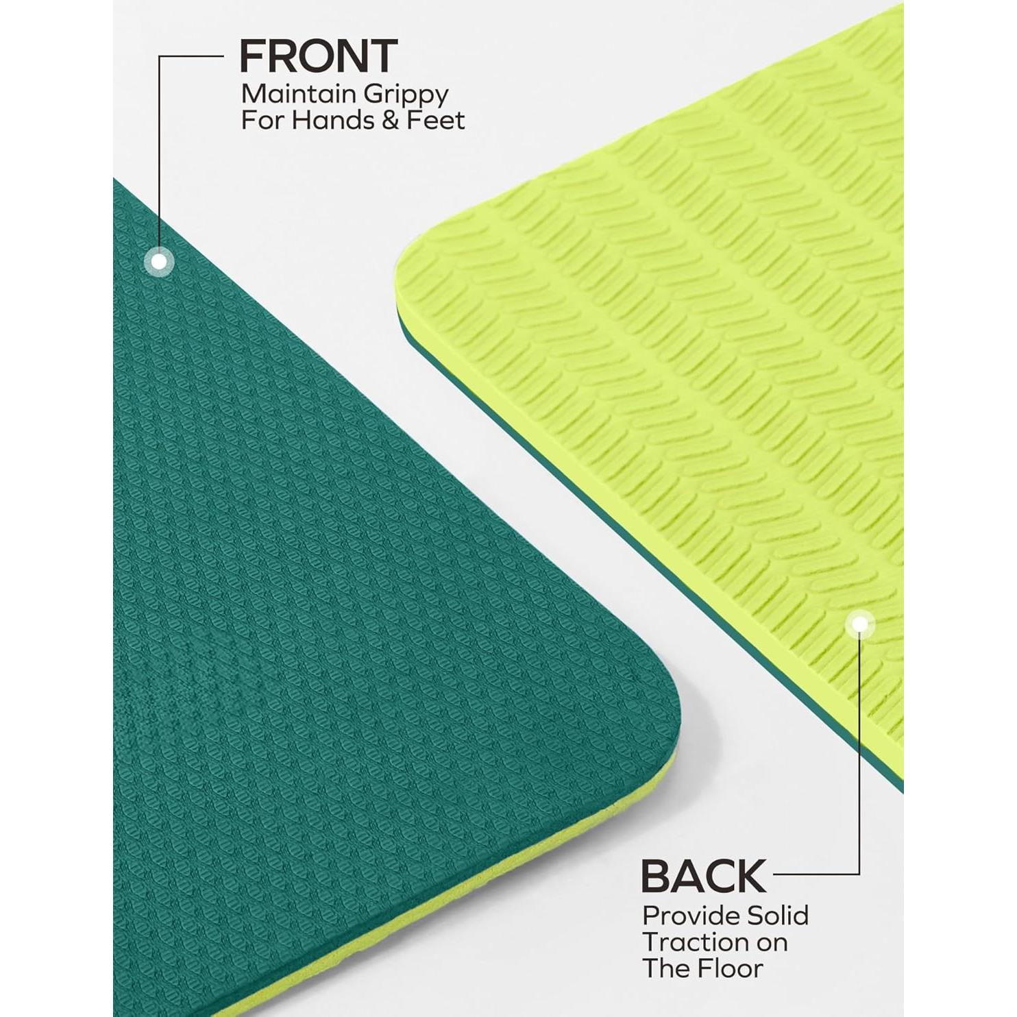 Alfombrilla de Yoga Ewedoos Verde TPE Antideslizante 0.64 cm