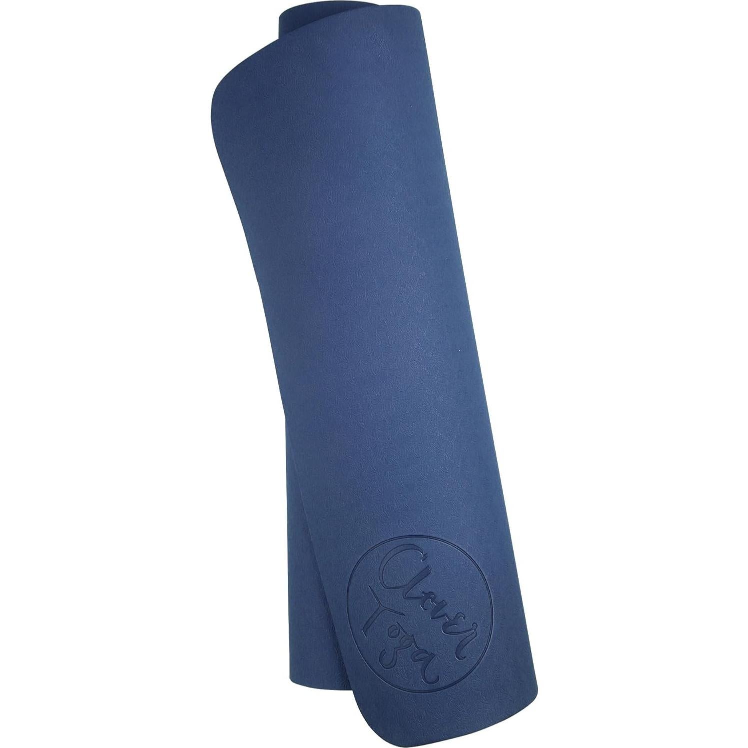 Alfombrilla de Yoga Clever Yoga Antideslizante 6mm Azul