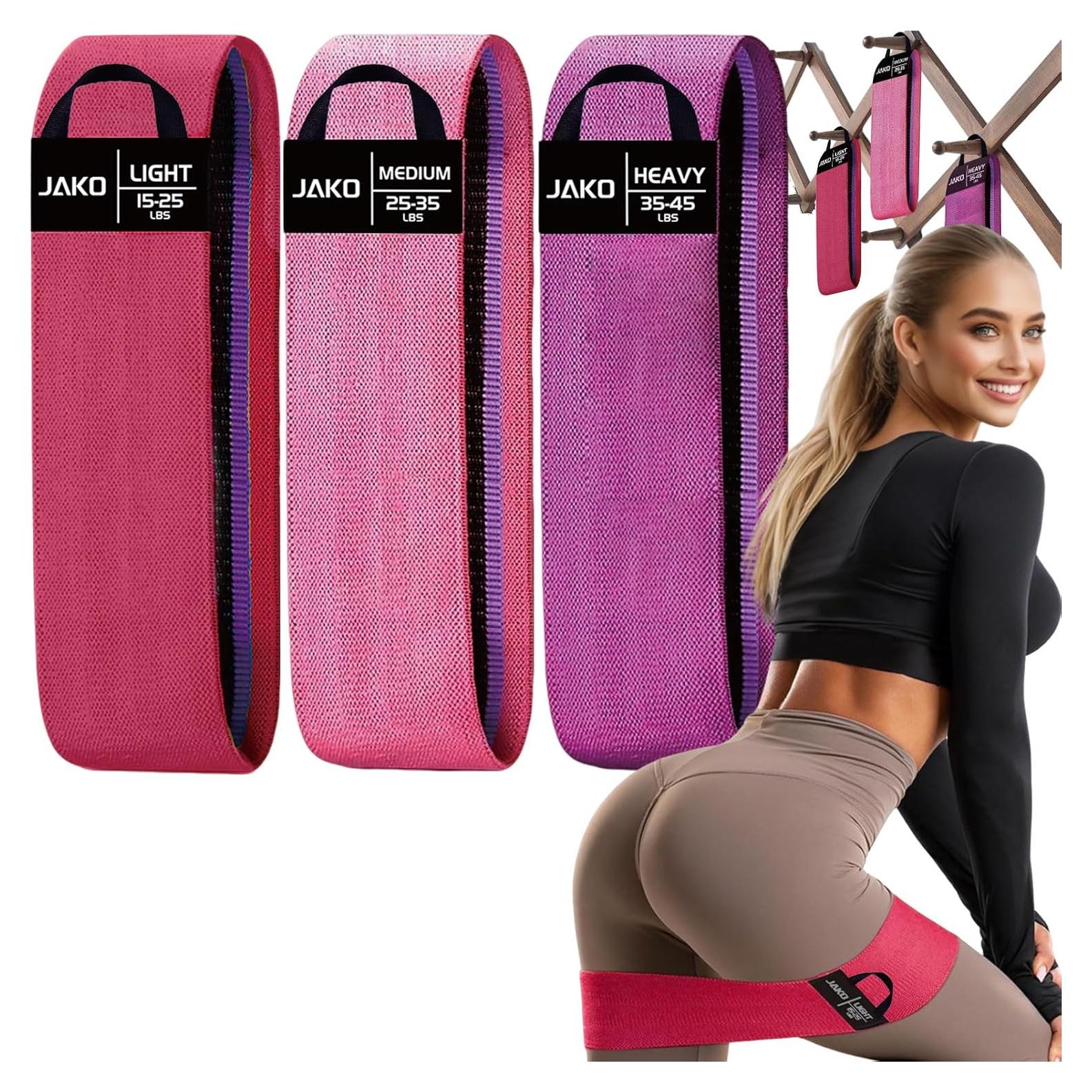 Bandas de Resistencia JAKO - Set de 3 Niveles Antideslizantes