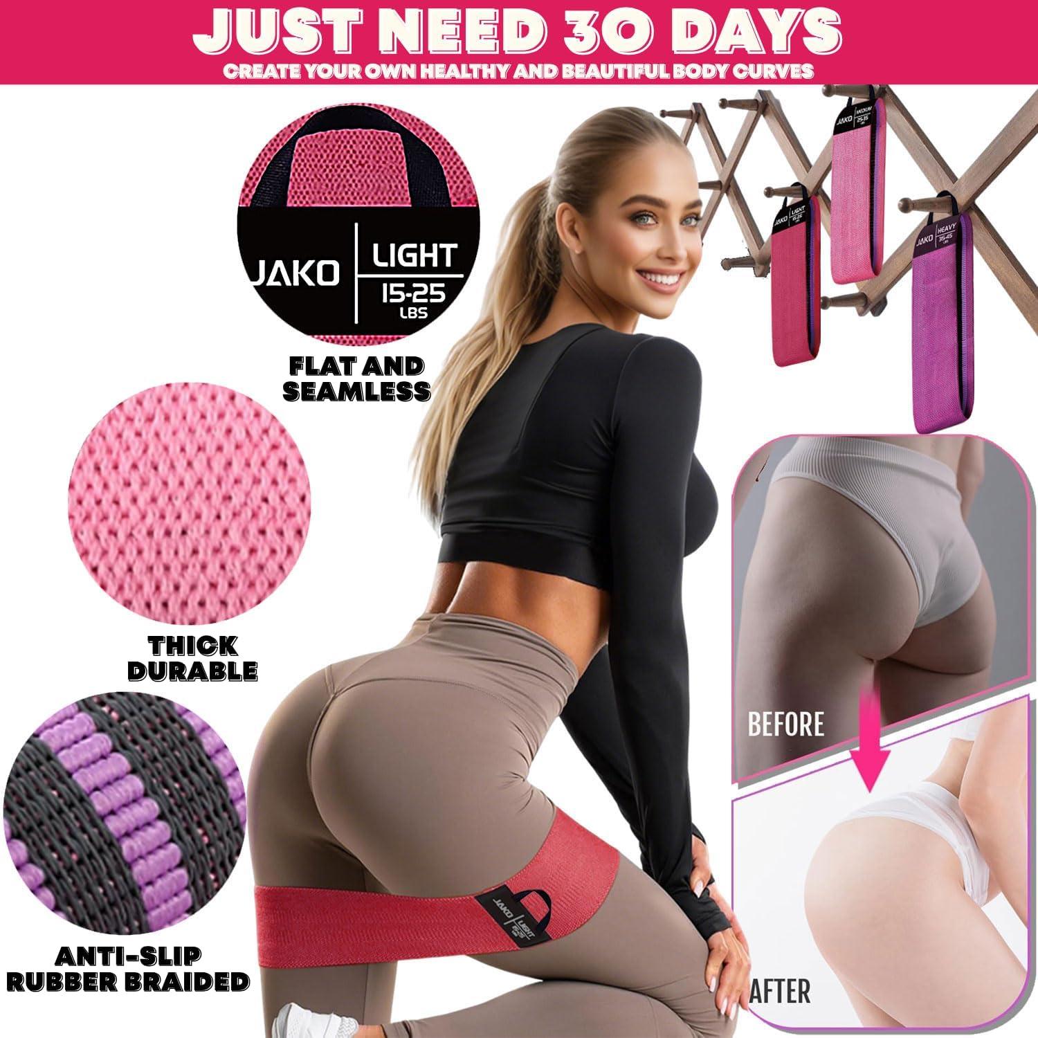 Bandas de Resistencia JAKO - Set de 3 Niveles Antideslizantes