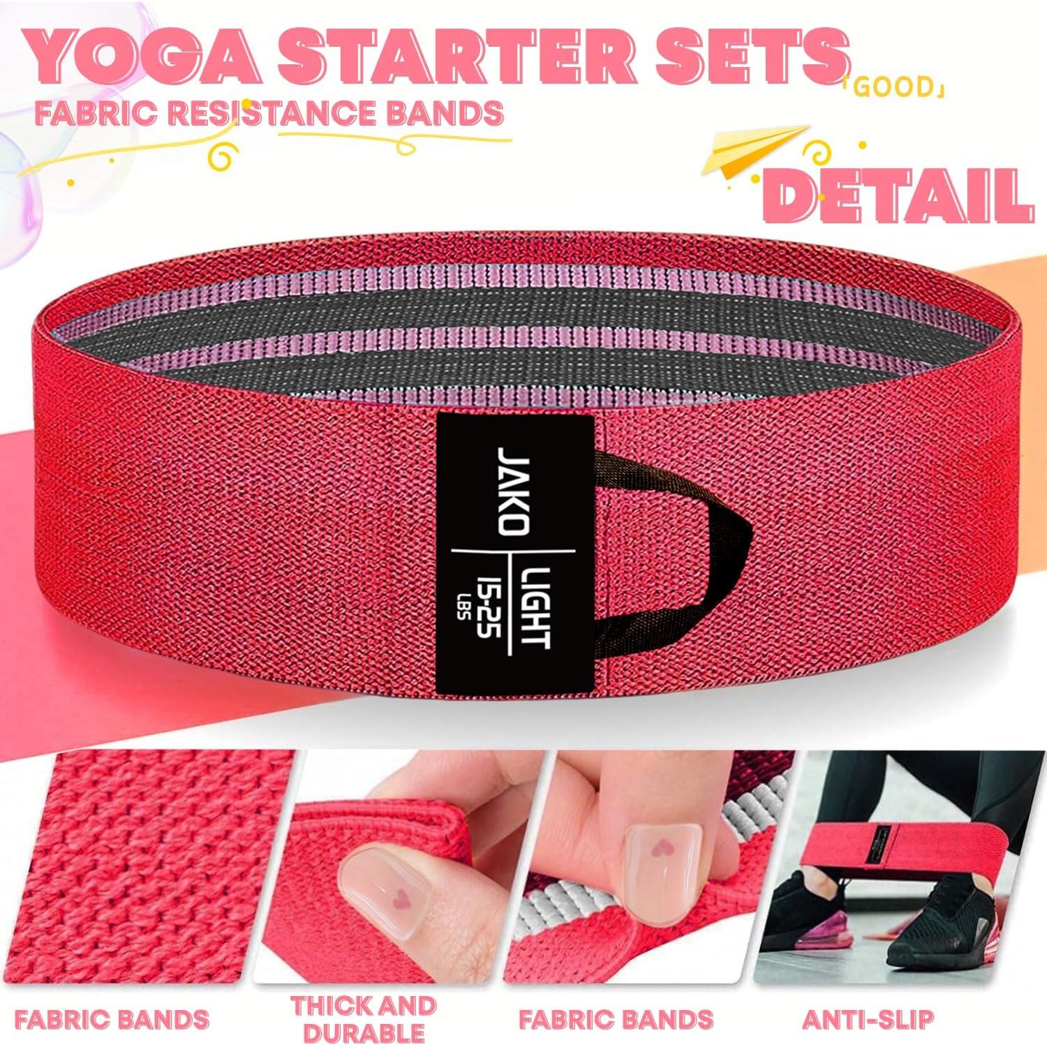 Bandas de Resistencia JAKO - Set de 3 Niveles Antideslizantes