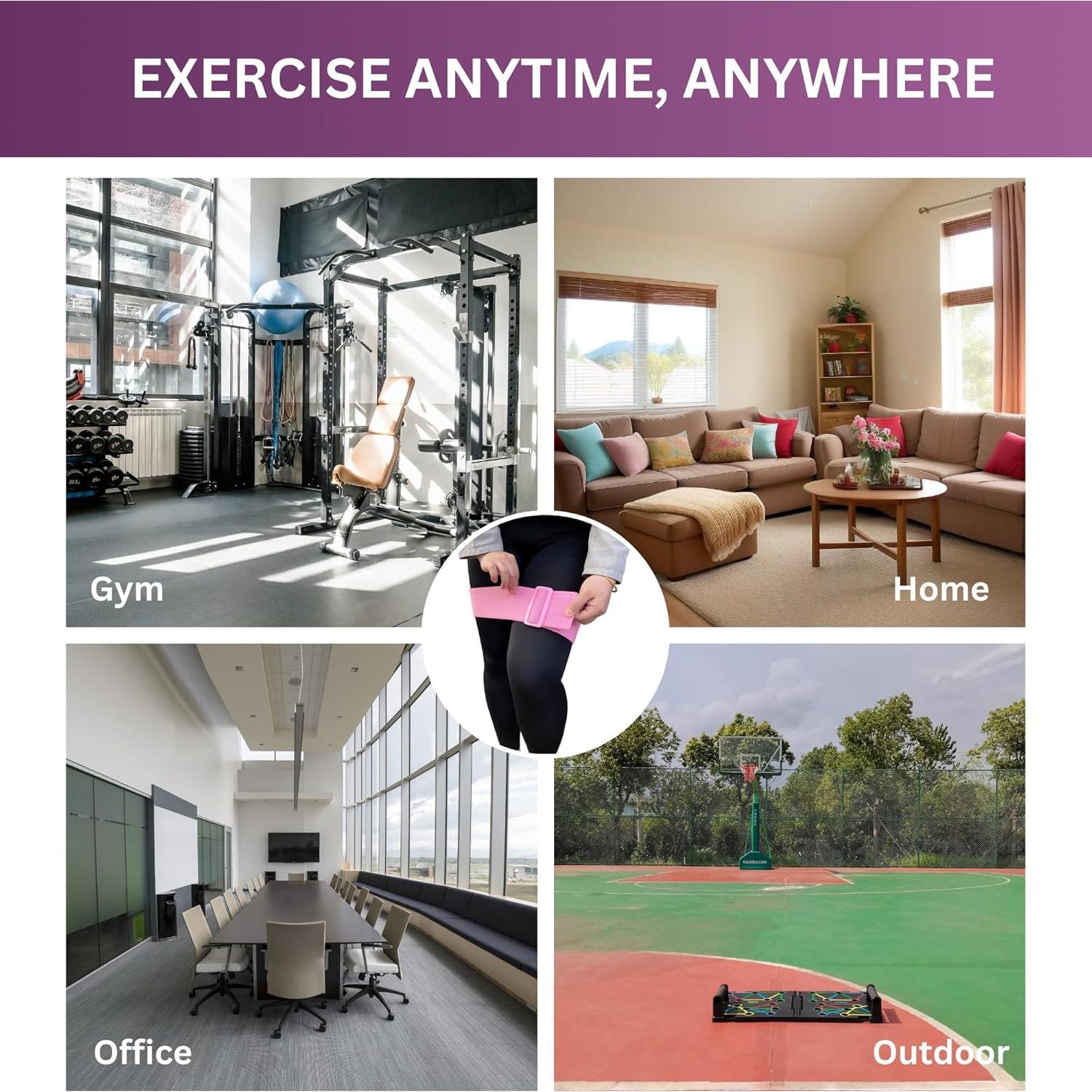 Bandas de Resistencia Ajustables Tesistance Rosa - 1 Paquete