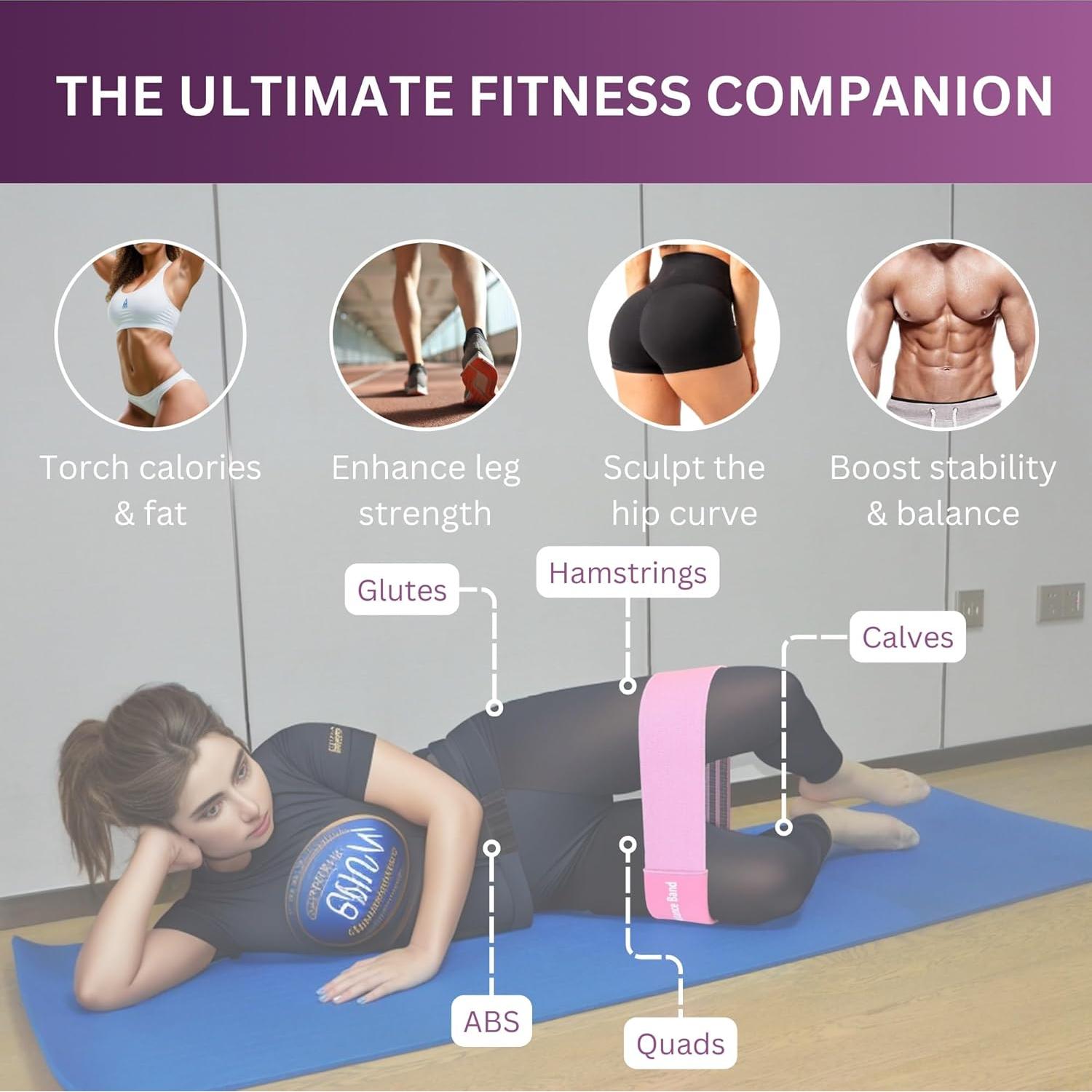 Bandas de Resistencia Ajustables Tesistance Rosa - 1 Paquete