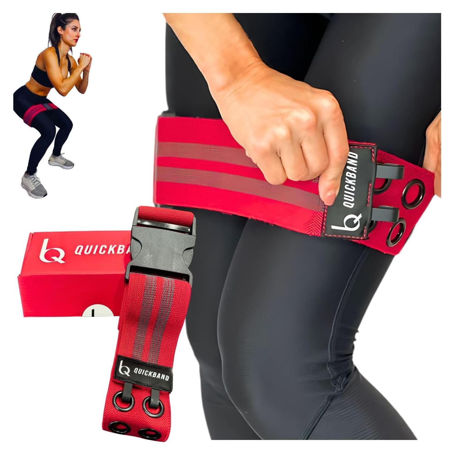 Banda de Resistencia Ajustable QuickBand Rojo 7 Tamaños Antideslizante