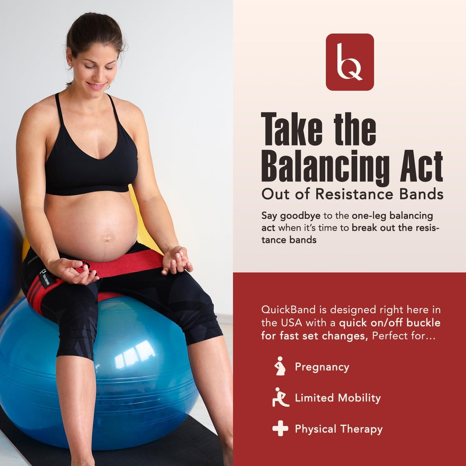 Banda de Resistencia Ajustable QuickBand Rojo 7 Tamaños Antideslizante