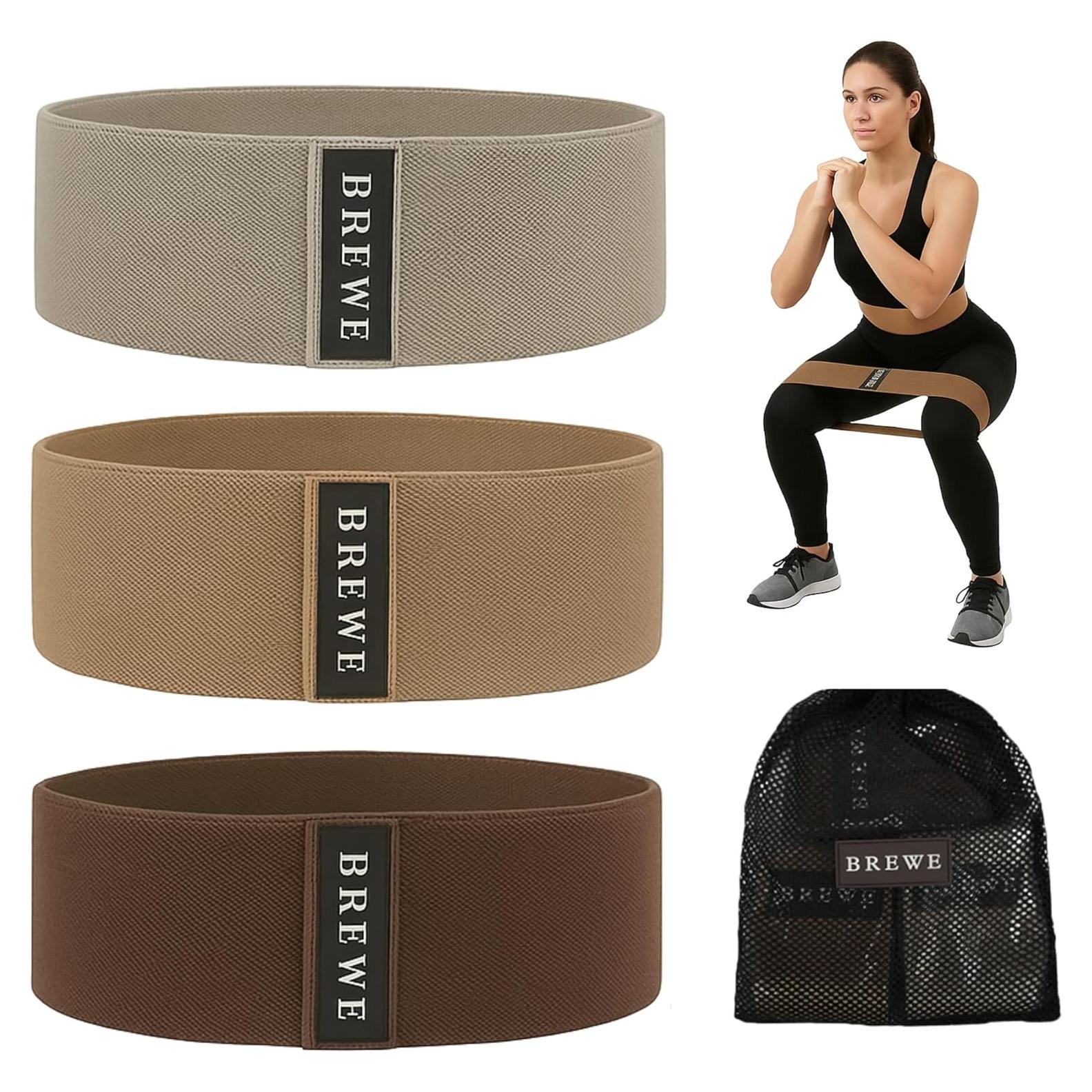 Juego de Bandas de Resistencia BREWE - 3 Niveles Antideslizantes