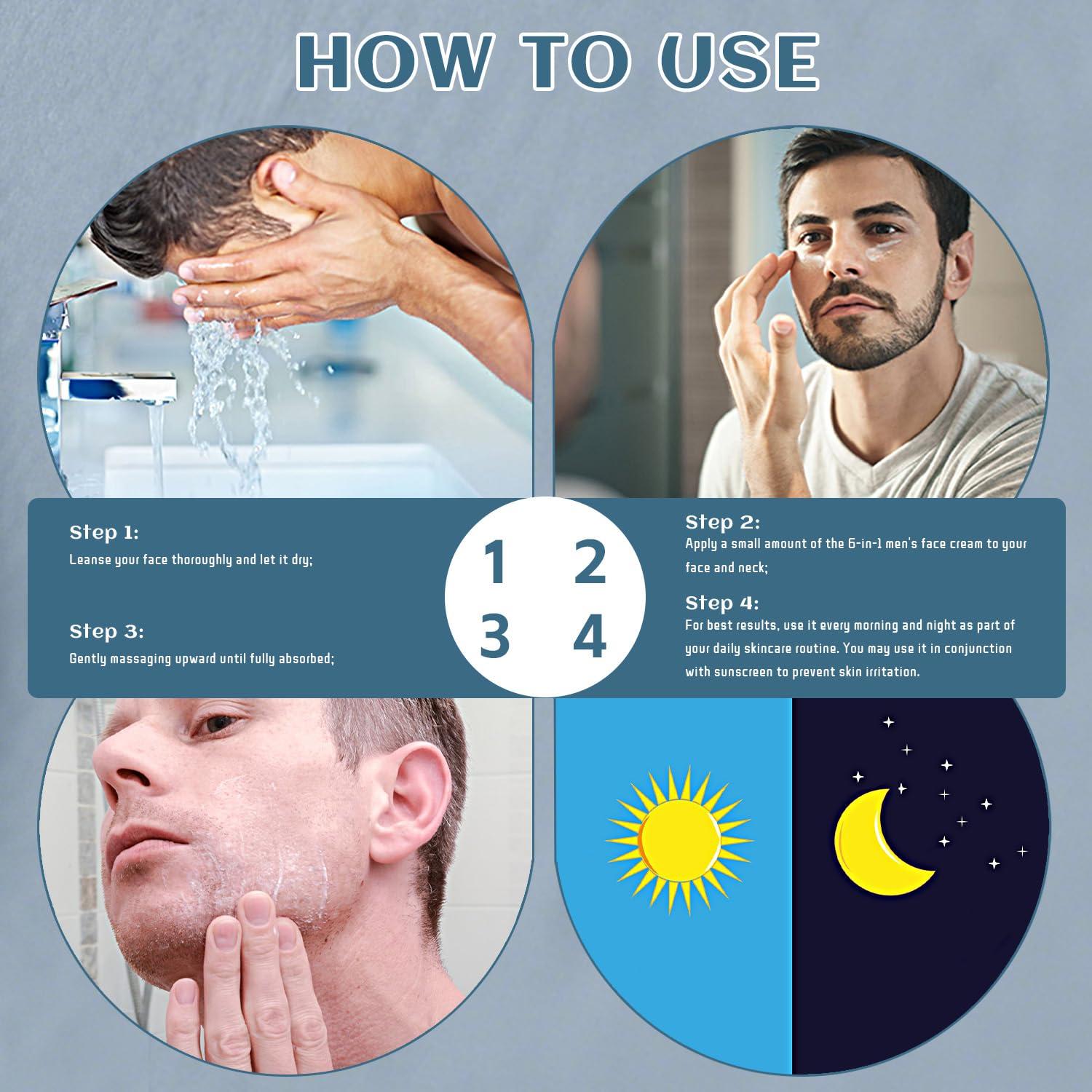 Crema Facial 6-en-1 YOUNGYOUNGLOVE para Hombres 48 g