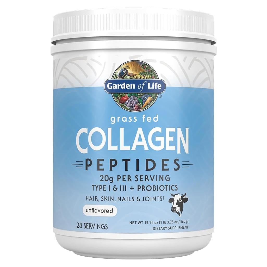 Polvo de Péptidos de Colágeno Garden of Life 0.56kg Sin Sabor
