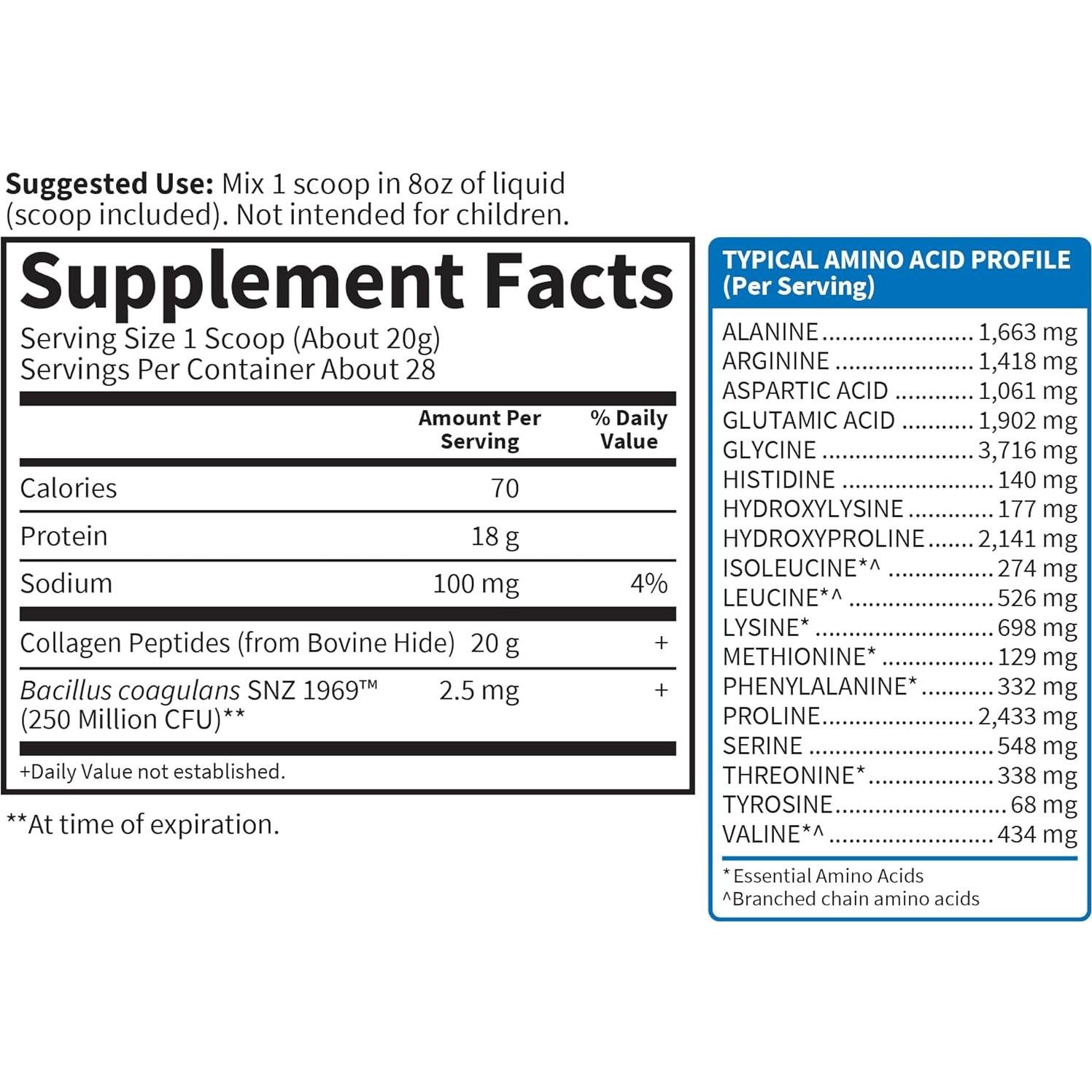 Polvo de Péptidos de Colágeno Garden of Life 0.56kg Sin Sabor