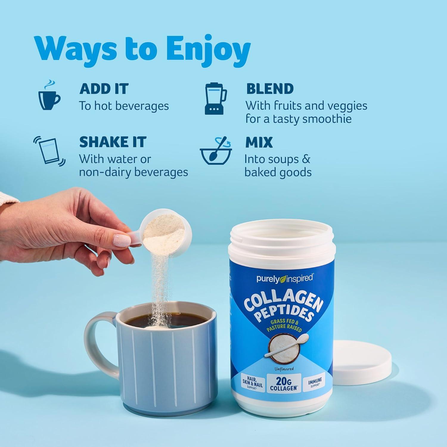 Polvo de Colágeno Purely Inspired Sin Sabor - 20g Proteína