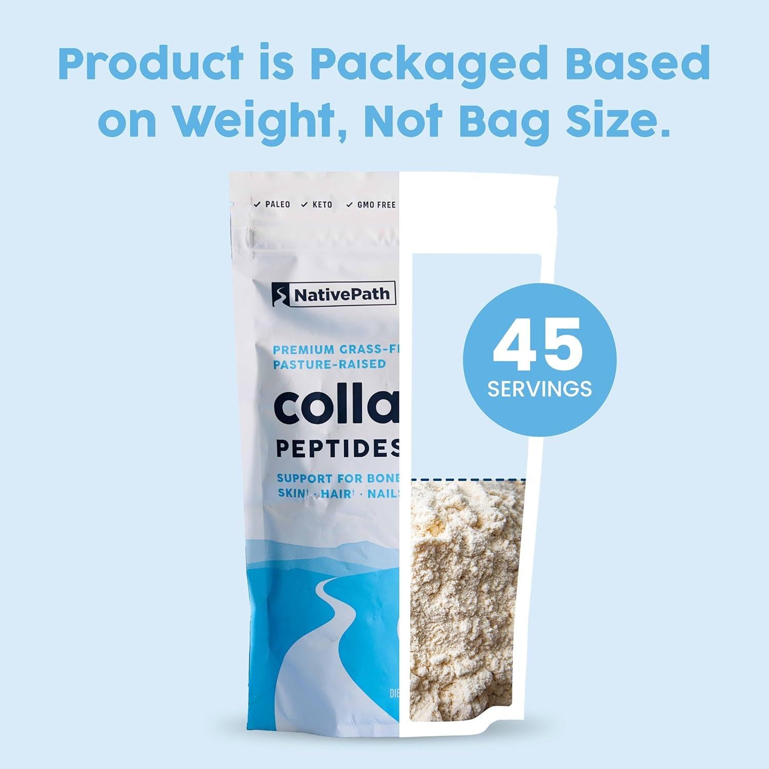 Proteína de Colágeno Hidrolizado NativePath - 450 g - Tipo 1 y 3