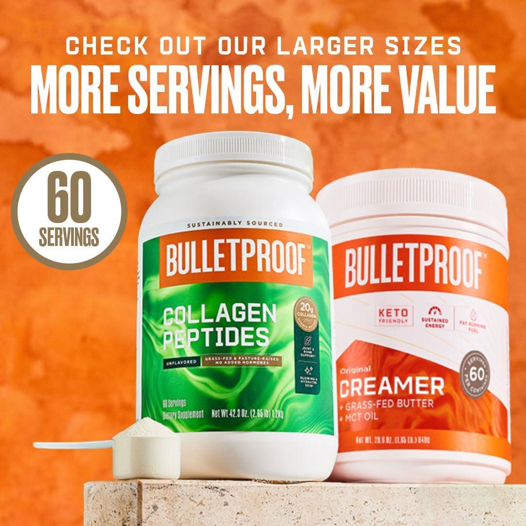 Colágeno en polvo Bulletproof 500g sin sabor para piel y huesos