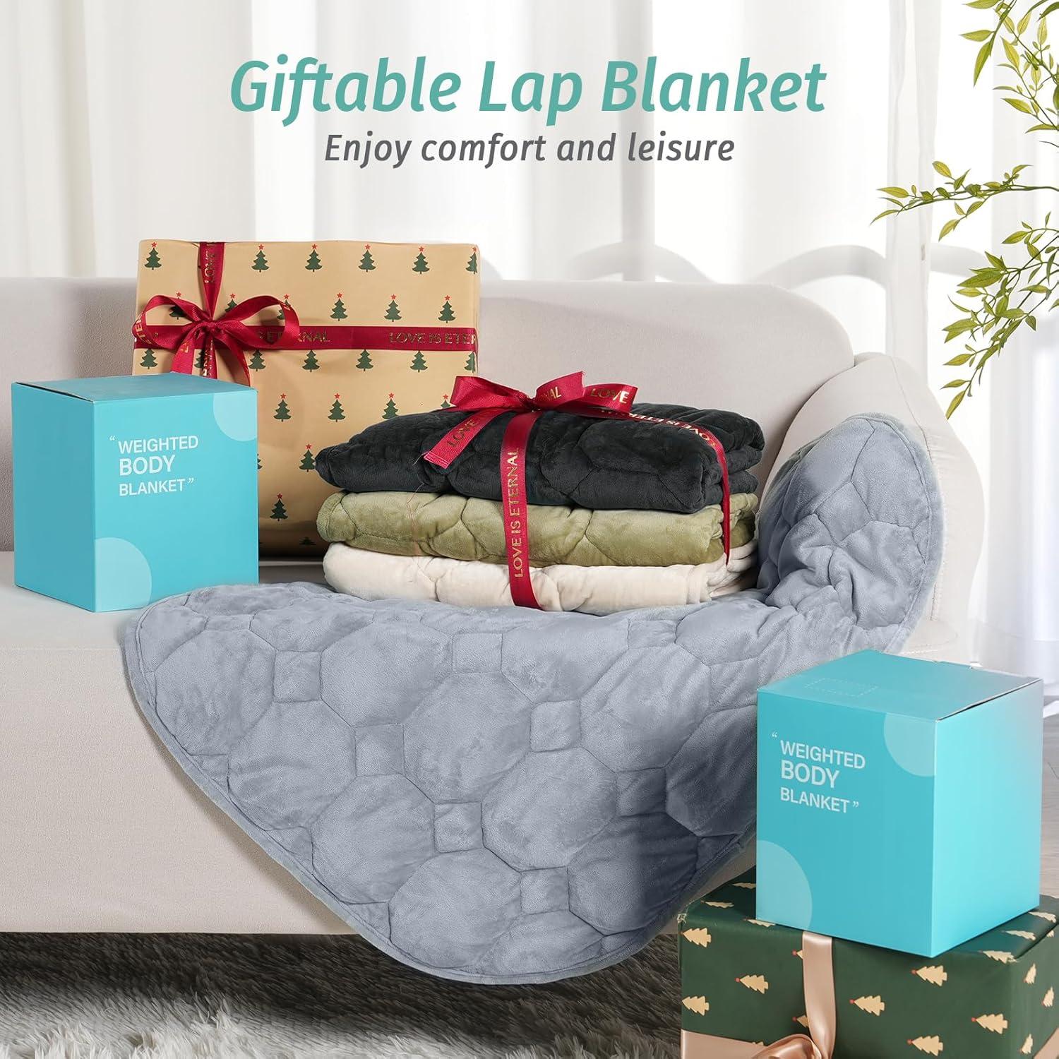 Manta con peso Wemore 3.2 kg beige 61x74 cm para adultos