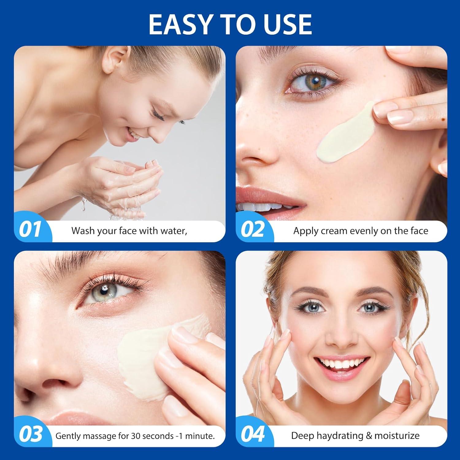 Crema Hidratante Facial GUOYAOLIFU con Retinol y Ácido Hialurónico 85g