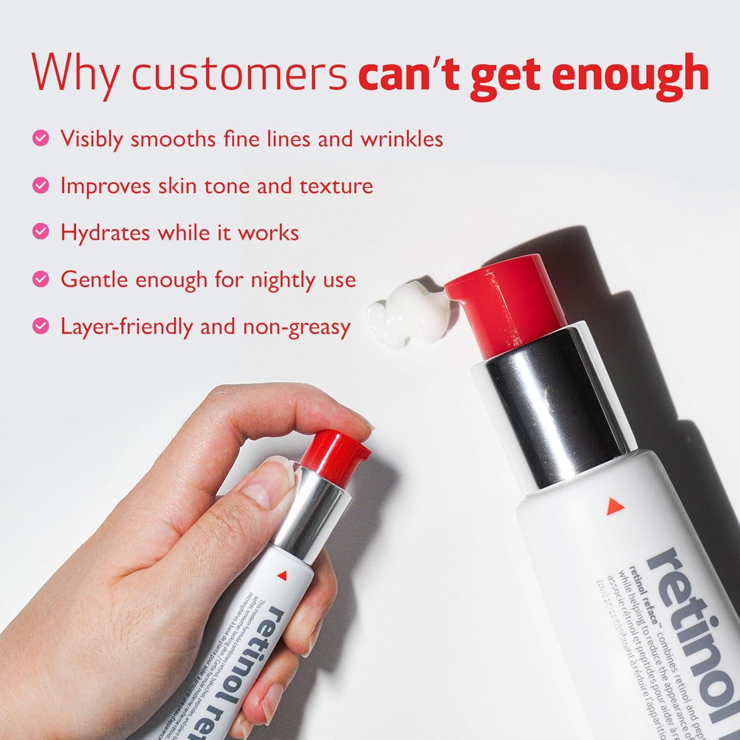 Crema Facial 3-en-1 Retinol Reface Indeed Labs 29.57 ml