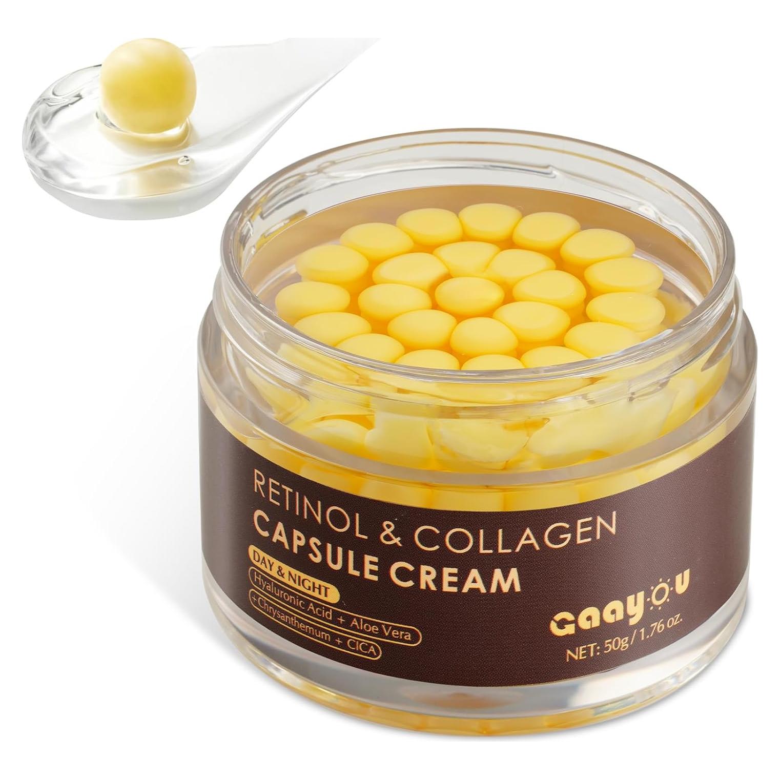 Crema de Cápsulas de Colágeno y Retinol Gaayou 140g