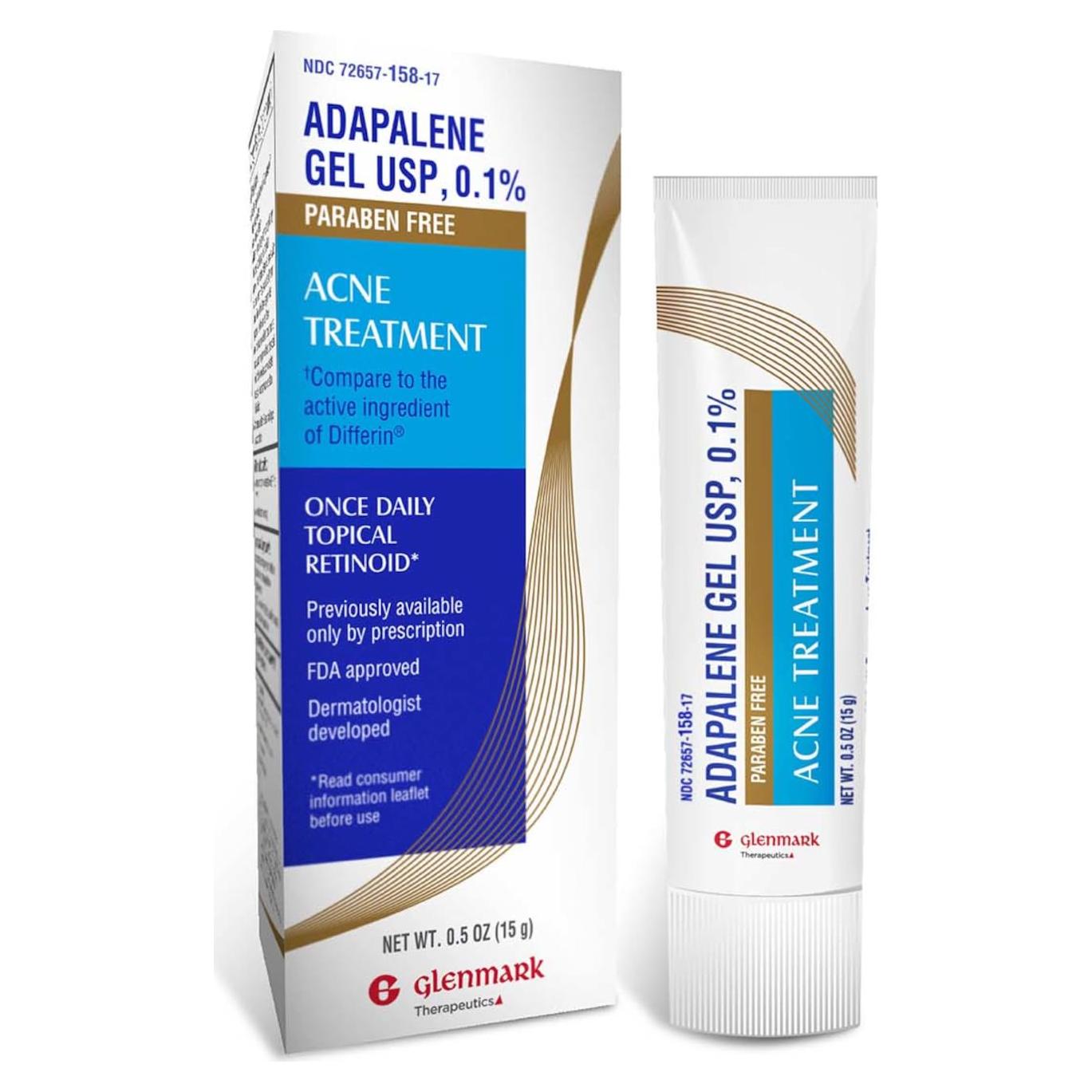 Gel de Adapaleno 0.1% Glenmark 15g - Tratamiento Acné