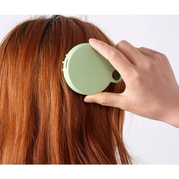 Masajeador de Cuero Cabelludo ASEANAO Verde - Cepillo de Silicona