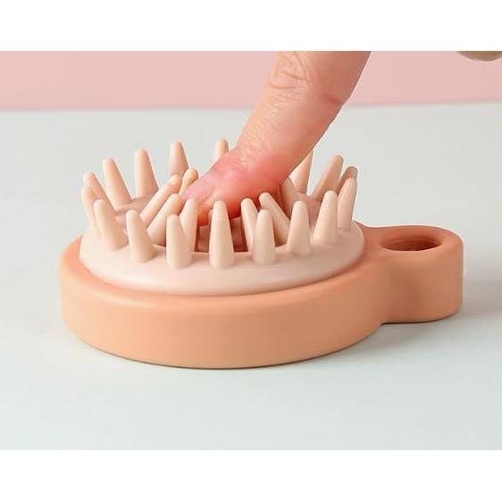 Masajeador de Cuero Cabelludo ASEANAO Verde - Cepillo de Silicona