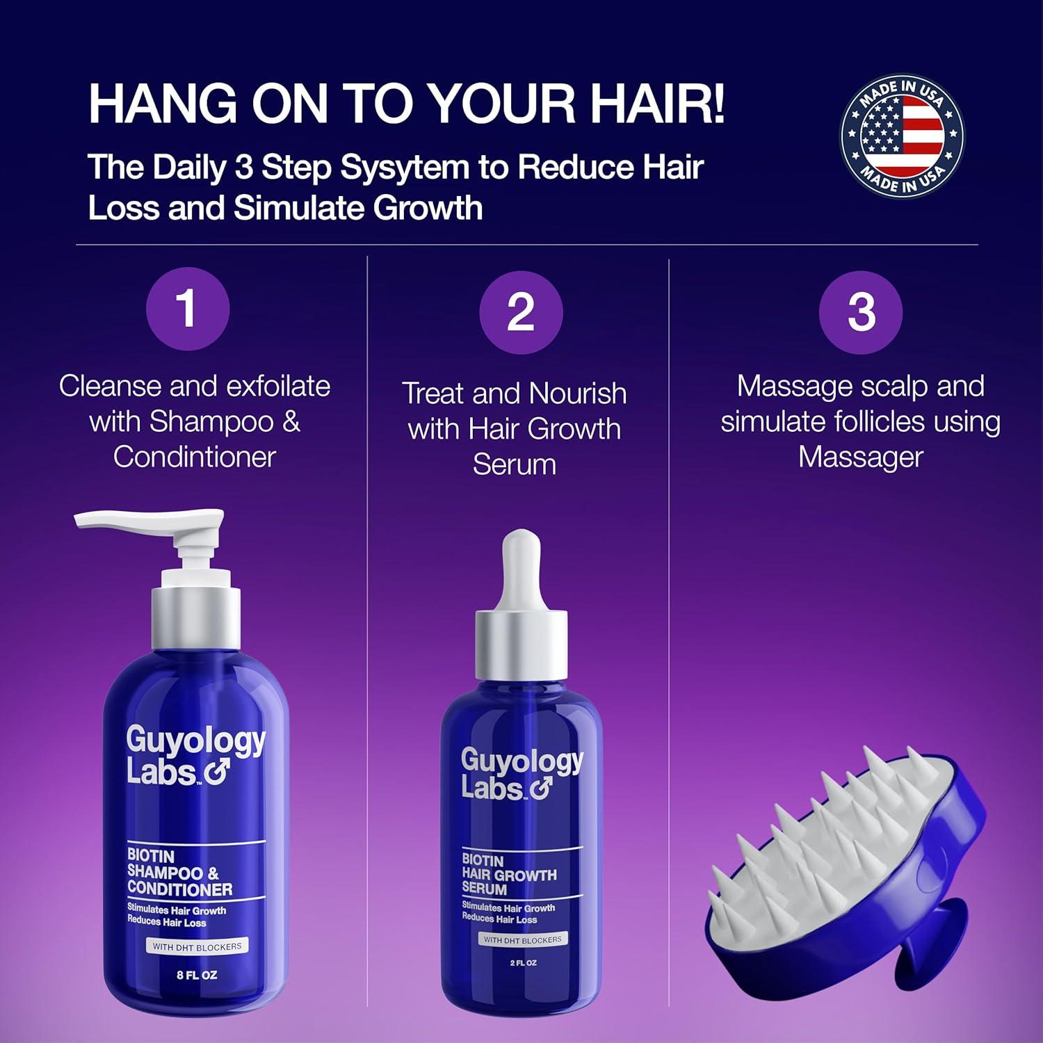 Masajeador de Cuero Cabelludo Guyology Labs - Estimula Crecimiento