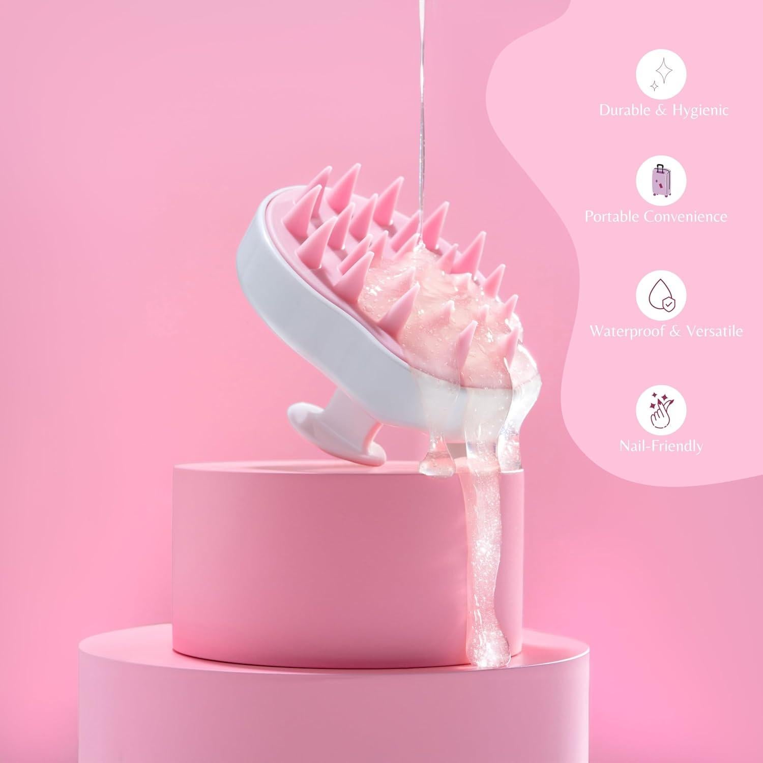 Cepillo de Champú Bristyn Beauty para Masaje y Exfoliación