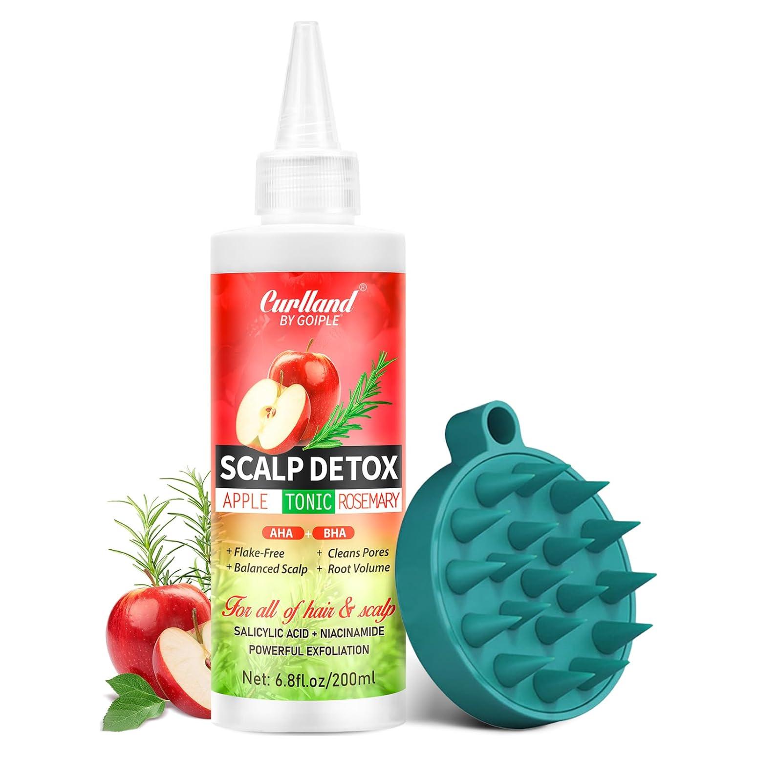 Tónico Exfoliante Curlland Romero y Manzana 200ml + Cepillo