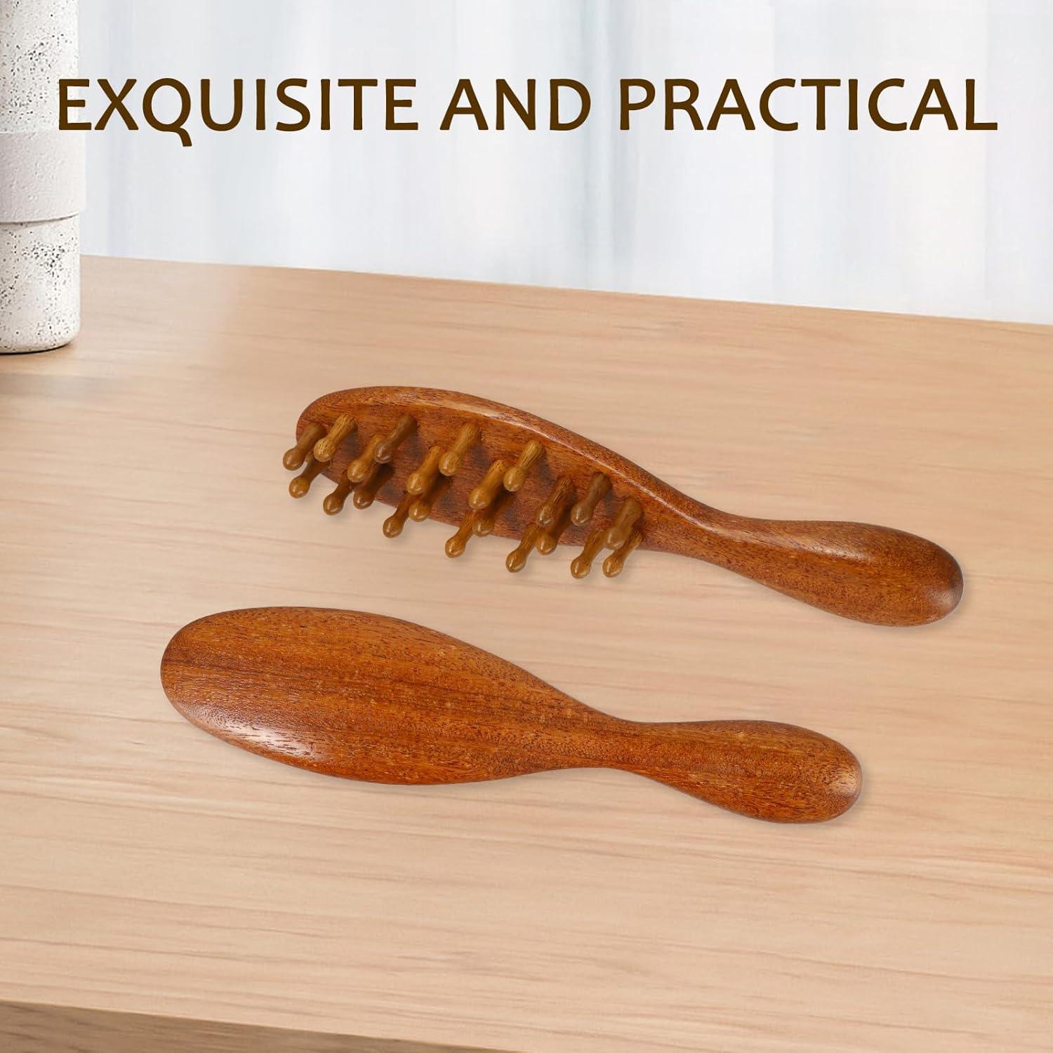 Cepillo Loc para Dreads de Madera Sándalo Verde - Peine Masaje 24.89 cm