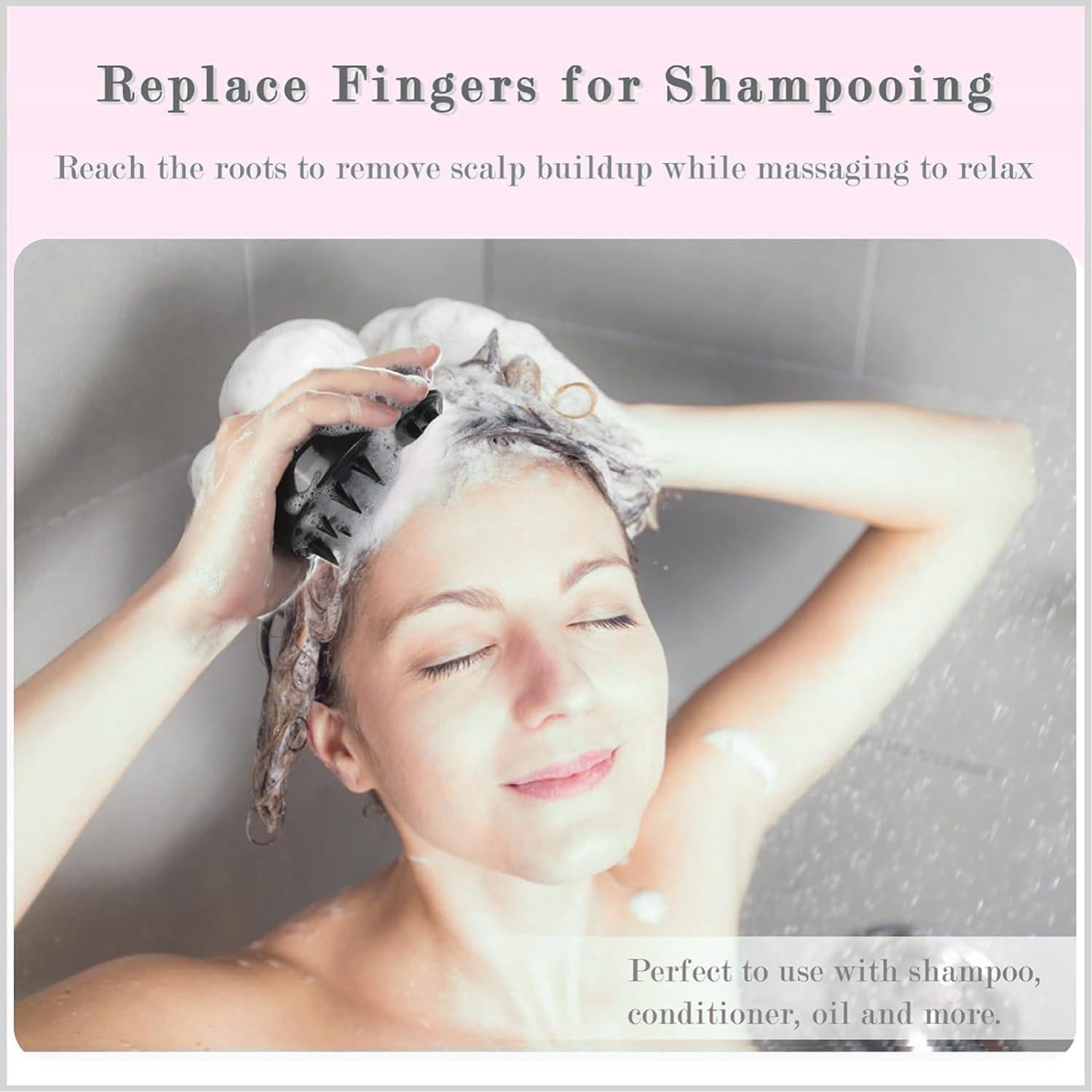 Cepillo de Masaje SoPretti para Cuero Cabelludo - Negro