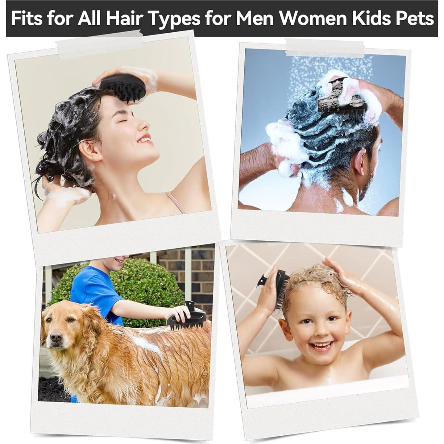 Cepillo de Masaje SoPretti para Cuero Cabelludo - Negro