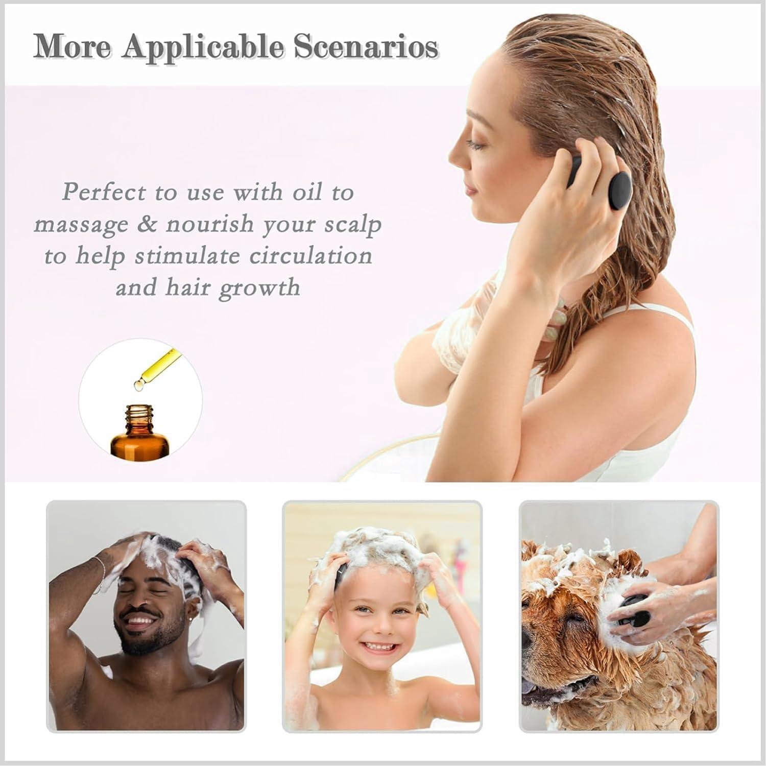 Cepillo de Masaje SoPretti para Cuero Cabelludo - Negro