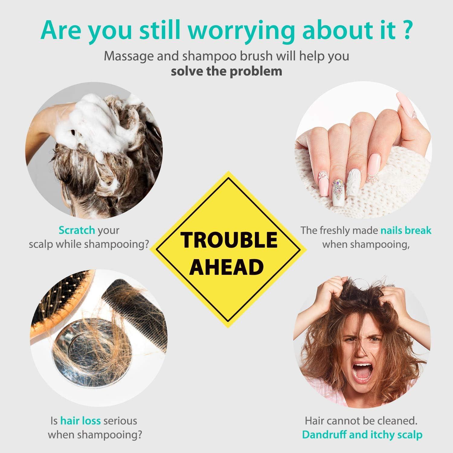 Cepillo Masajeador de Cuero Cabelludo Verigle - Silicona Suave