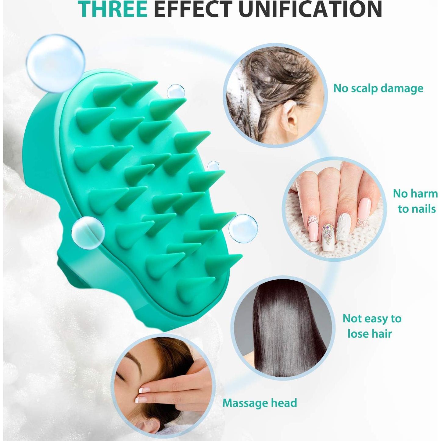 Cepillo Masajeador de Cuero Cabelludo Verigle - Silicona Suave