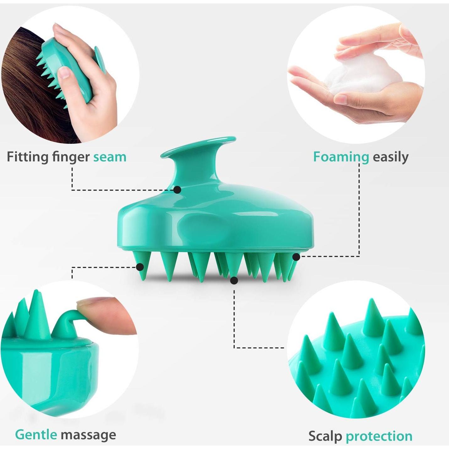 Cepillo Masajeador de Cuero Cabelludo Verigle - Silicona Suave