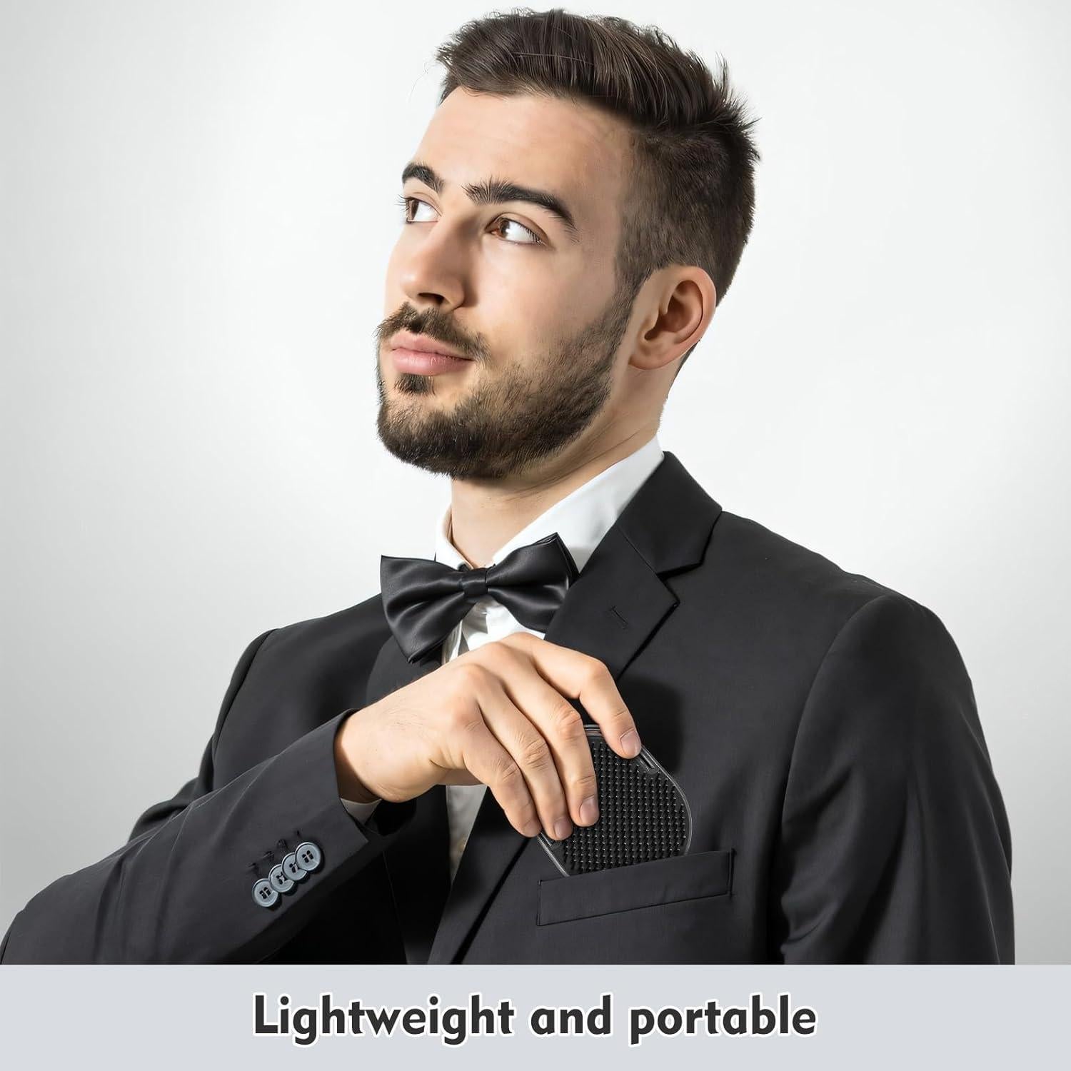 6 Peines de Palma para Hombres TEESSUE - Peine de Bolsillo