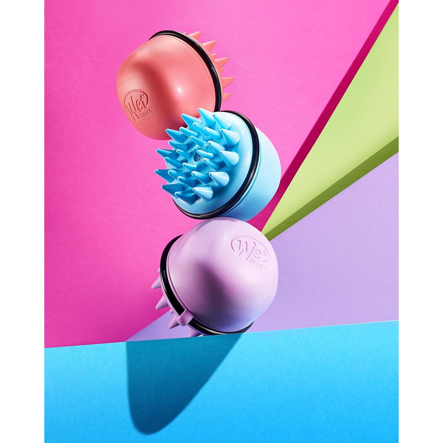 Masajeador Exfoliante Wet Brush Coral para Cuero Cabelludo