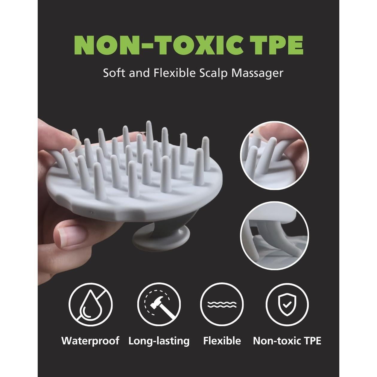 Set de Cepillos de Champú Masajeador 2-Pack Donghyeon