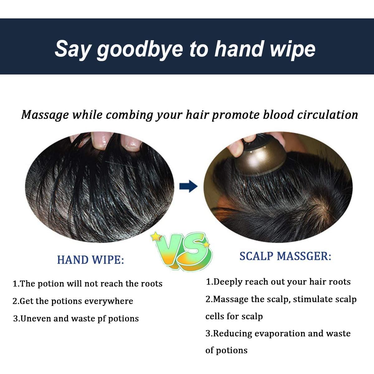 Peine Masajeador para Cuero Cabelludo PERLLENT CM-01